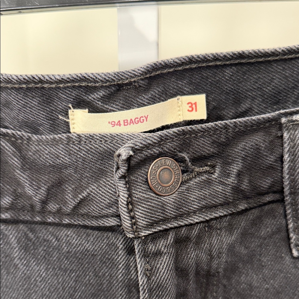 Levi’s ’94 Baggy Open Mind Black Wash Size 31 - Picture 8 of 9